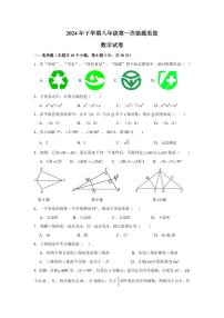 湖南省长沙市雅礼教育集团2024-2025学年八年级上学期第一次月考数学试题