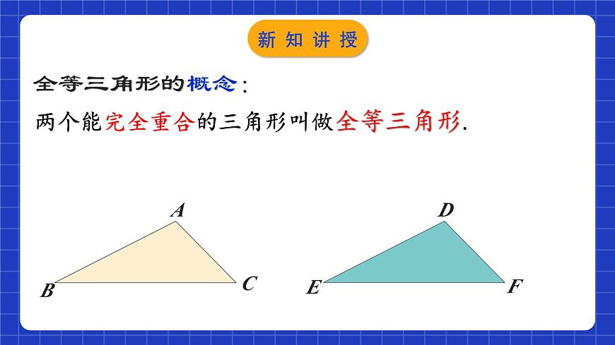 蘇科版八上數(shù)學(xué) 1.2《全等三角形》課件第4頁