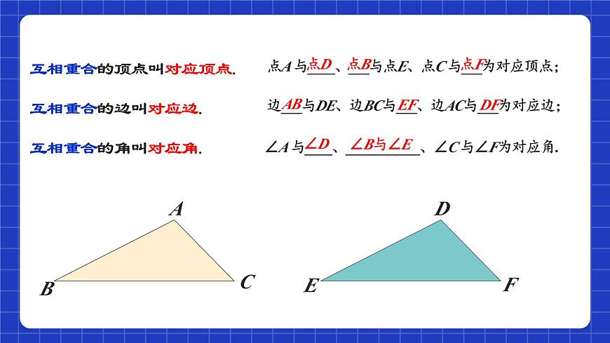 蘇科版八上數(shù)學(xué) 1.2《全等三角形》課件第5頁