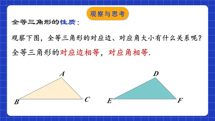 蘇科版八上數(shù)學(xué) 1.2《全等三角形》課件第7頁