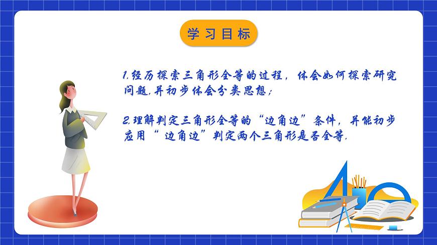 蘇科版八上數(shù)學(xué) 1.3《探索三角形全等的條件（第1課時）》課件第2頁