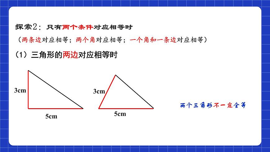 蘇科版八上數(shù)學(xué) 1.3《探索三角形全等的條件（第1課時）》課件第7頁