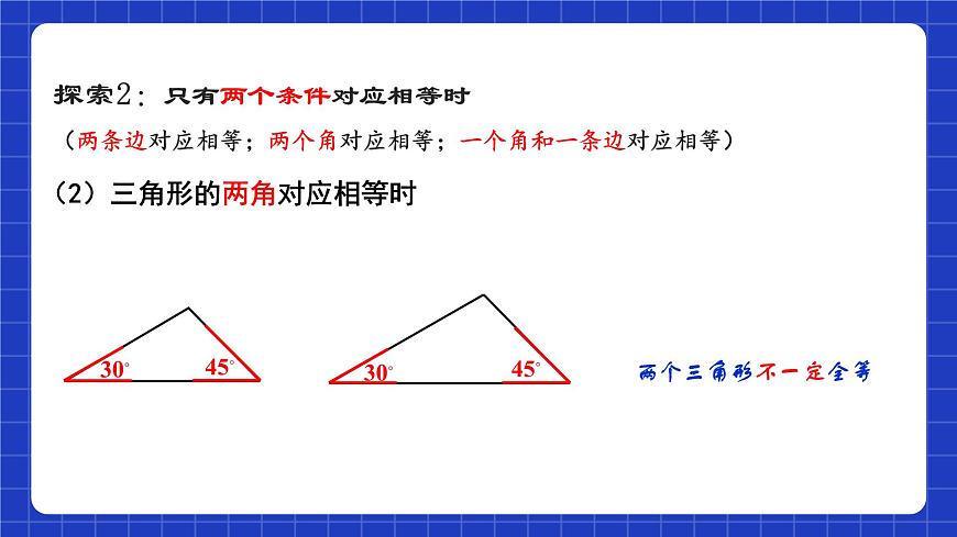 蘇科版八上數(shù)學(xué) 1.3《探索三角形全等的條件（第1課時）》課件第8頁