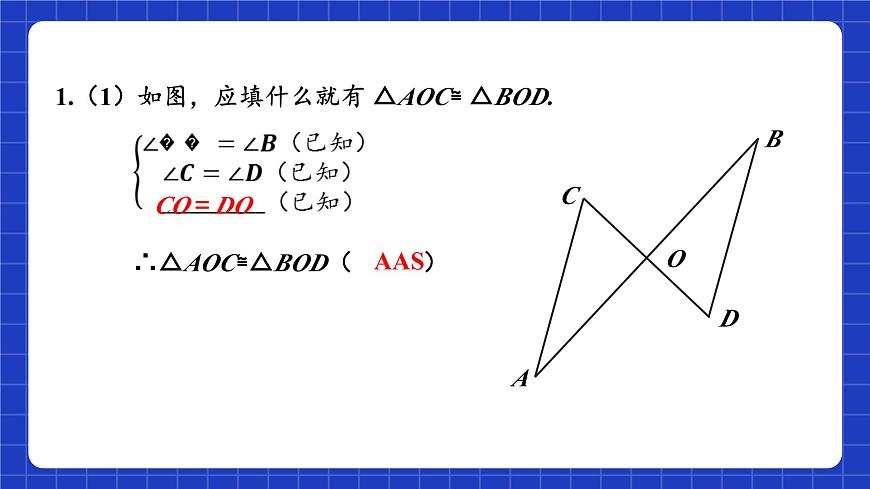 蘇科版八上數(shù)學(xué) 1.3《探索三角形全等的條件（第5課時）》課件第5頁