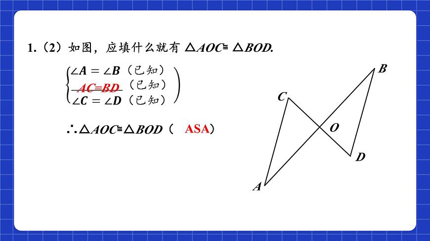 蘇科版八上數(shù)學(xué) 1.3《探索三角形全等的條件（第5課時）》課件第6頁