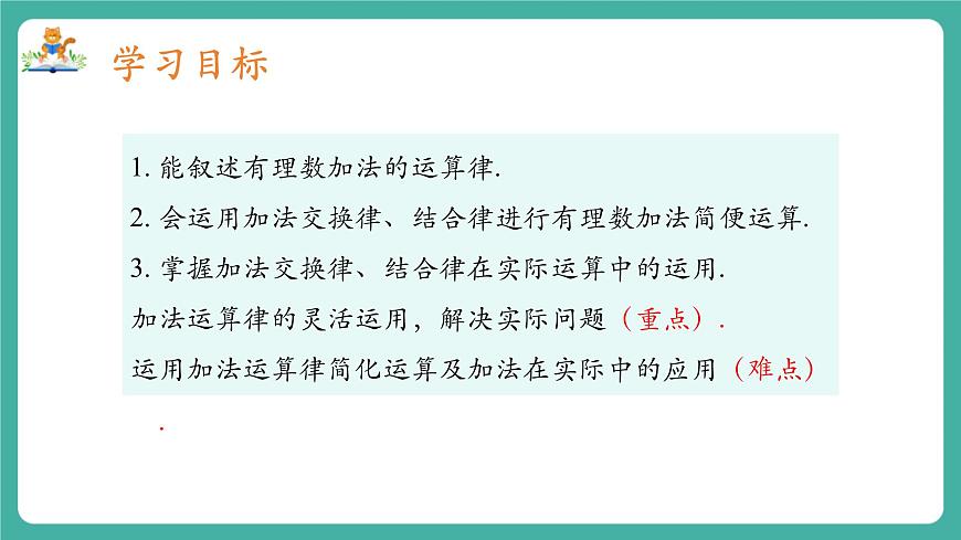 【新教材】滬教版數(shù)學(xué)六年級(jí)上冊(cè)1.2  有理數(shù)的加法與減法（第2課時(shí) 有理數(shù)加法運(yùn)算律）（教學(xué)課件）第2頁(yè)