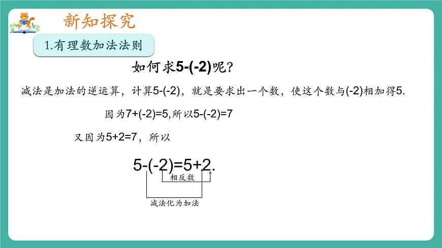 【新教材】滬教版數(shù)學六年級上冊1.2  有理數(shù)的加法與減法（第3課時 有理數(shù)的減法）（教學課件）第5頁