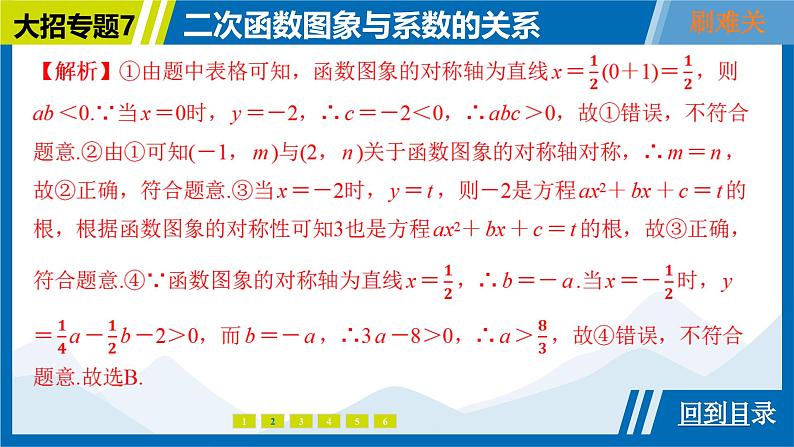 2025中考复习数学考点专题探究课件:专题7 二次函数图象与系数的关系第8页