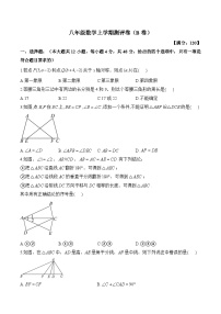 湖南省衡阳市衡阳县部分学校2024-2025学年八年级上学期第一次月考数学试卷（B卷）