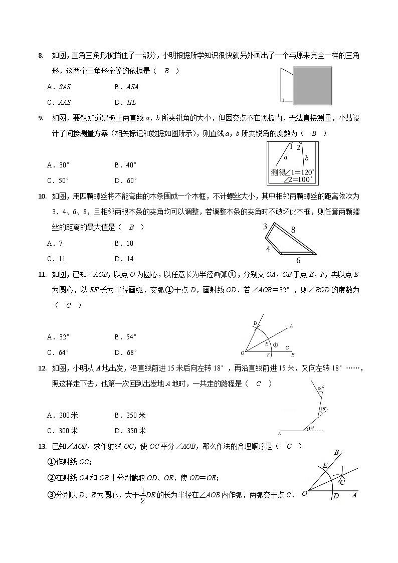 河北省邯郸市人和中学2024_2025学年八年级上学期第一次月考数学试题02