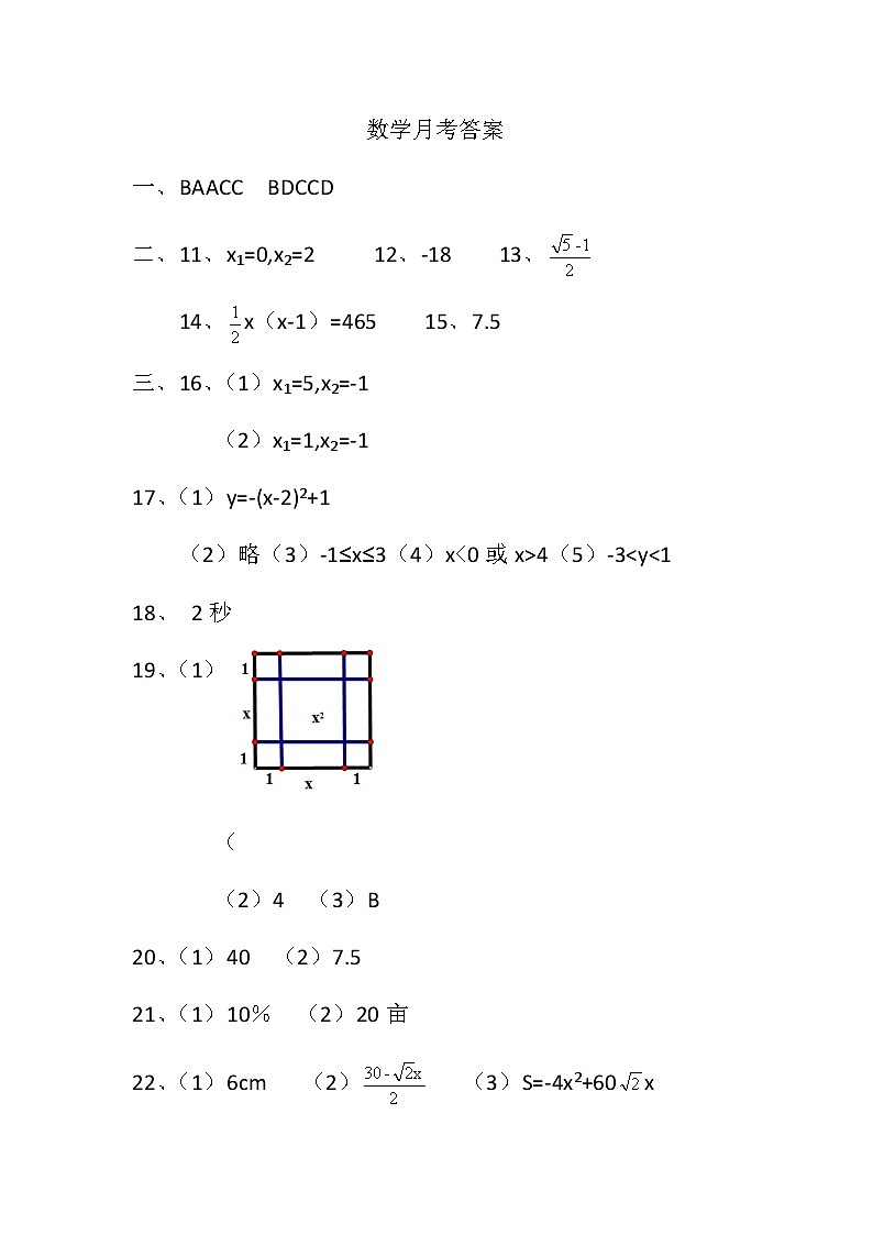 山西省吕梁市孝义市初中2024-2025学年九年级上学期10月月考数学试题01