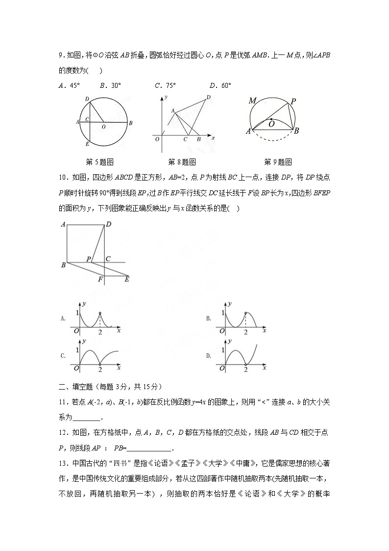 2023-2024学年河南省许昌市建安中学九年级(上)第二次月考数学试卷第2页