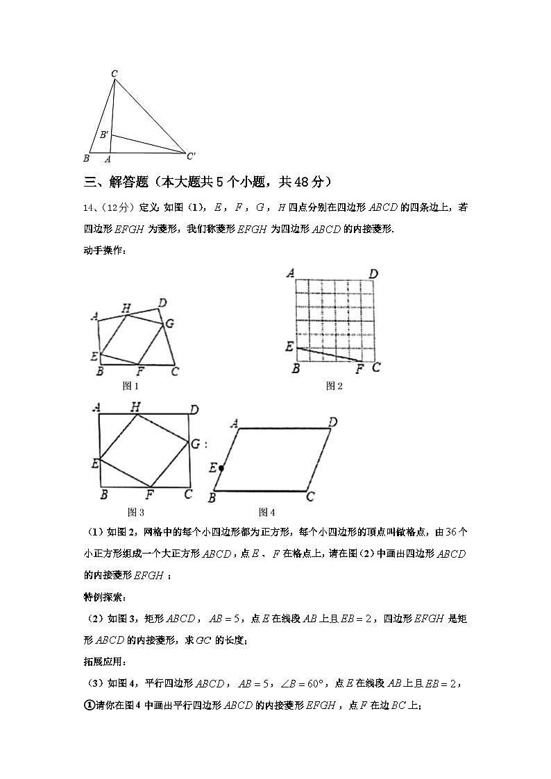 安徽省亳州市蒙城六中学2024-2025学年九年级数学第一学期开学复习检测试题【含答案】第3页