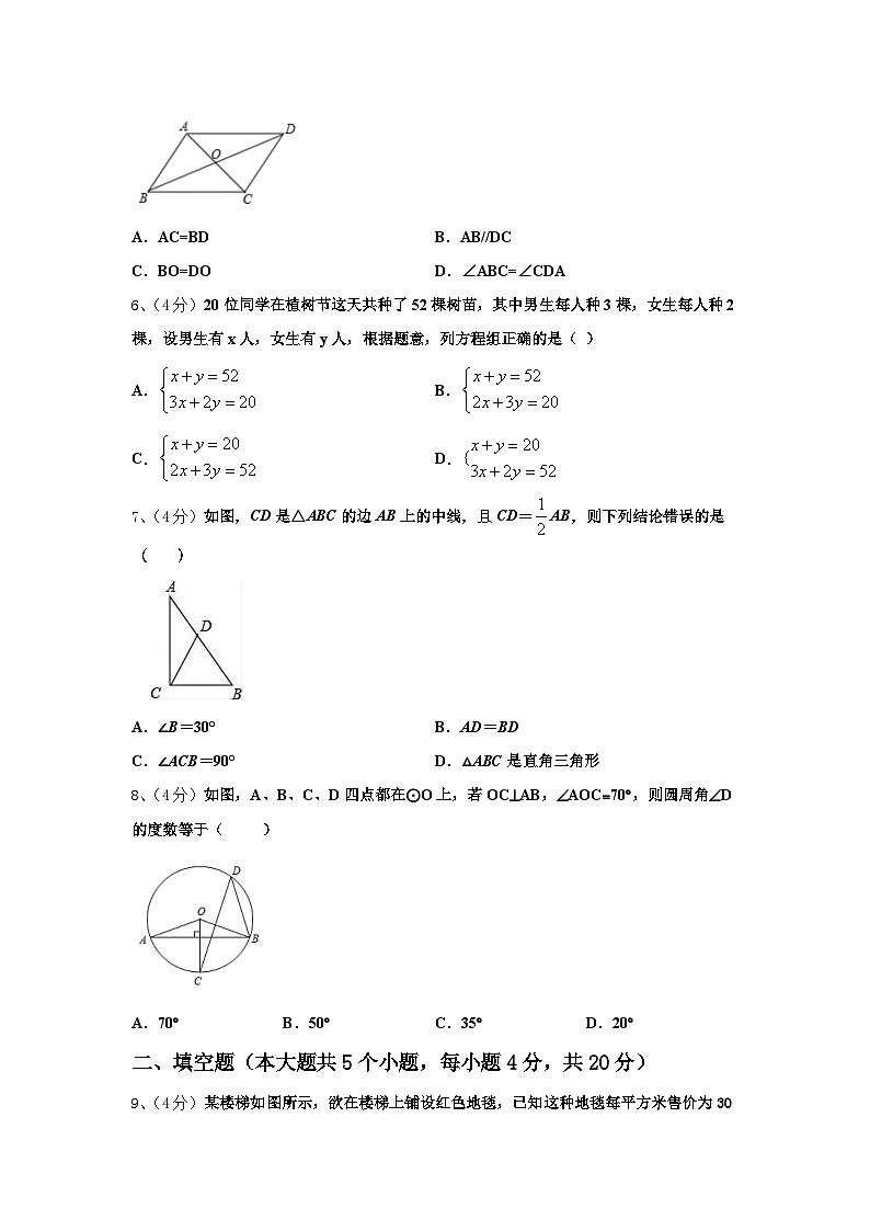 安徽省合肥包河区五校联考2024-2025学年九上数学开学调研试题【含答案】02