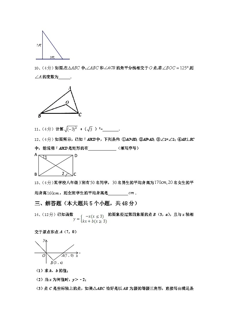 安徽省合肥新康中学2024-2025学年数学九上开学学业水平测试试题【含答案】第3页