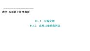 初中数学华东师大版（2024）八年级上册第14章 勾股定理14.1 勾股定理2 直角三角形的判定授课ppt课件