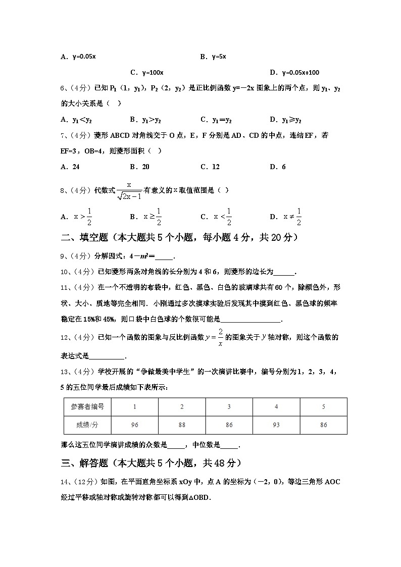 北京市各区2024年数学九年级第一学期开学学业质量监测试题【含答案】第2页