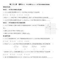 人教版(2024)23.2.3 关于原点对称的点的坐标练习题