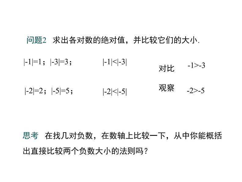 华东师大版初中初中七年级上册2.5 有理数的大小比较课件第5页