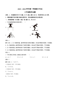 江西省赣州市章贡区2023-2024学年八年级上学期期中考试数学试卷(含解析)