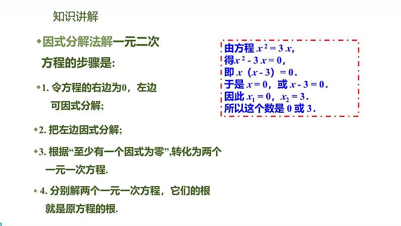 北师版初中九上数学2.4用因式分解法求解一元二次方程【课件】第6页