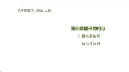 北师版初中九上数学4.3相似多边形【课件】