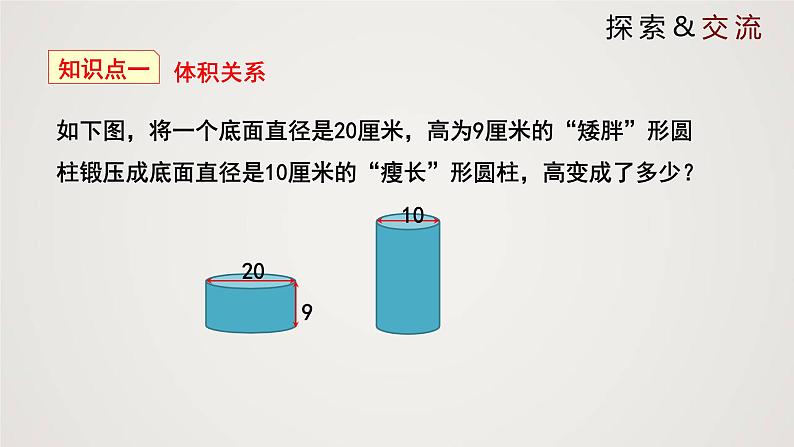 北师版初中七上数学5.3 应用一元一次方程-水箱变高了(课件)第6页