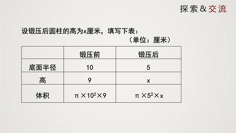 北师版初中七上数学5.3 应用一元一次方程-水箱变高了(课件)第8页