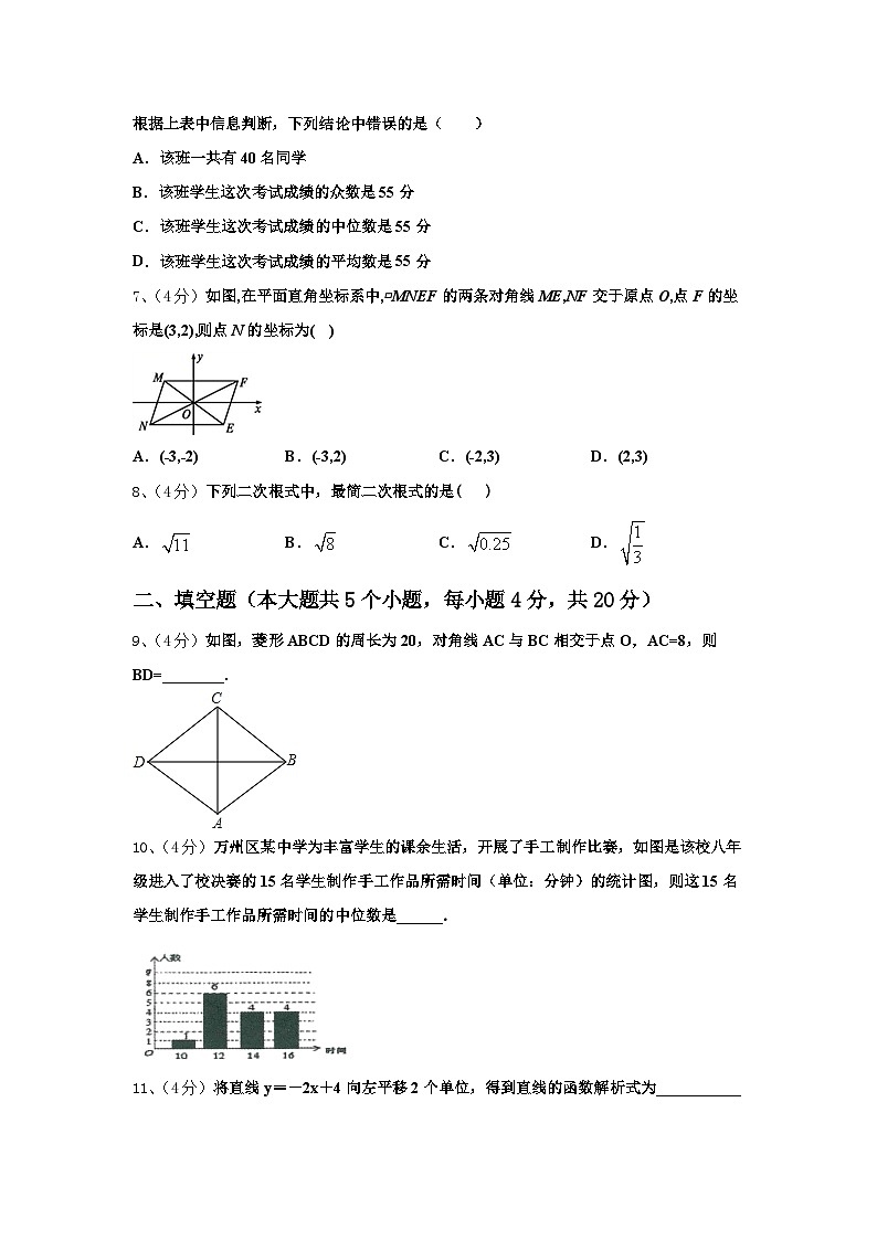 海南省东方市民族中学2024年九上数学开学学业质量监测试题【含答案】第2页