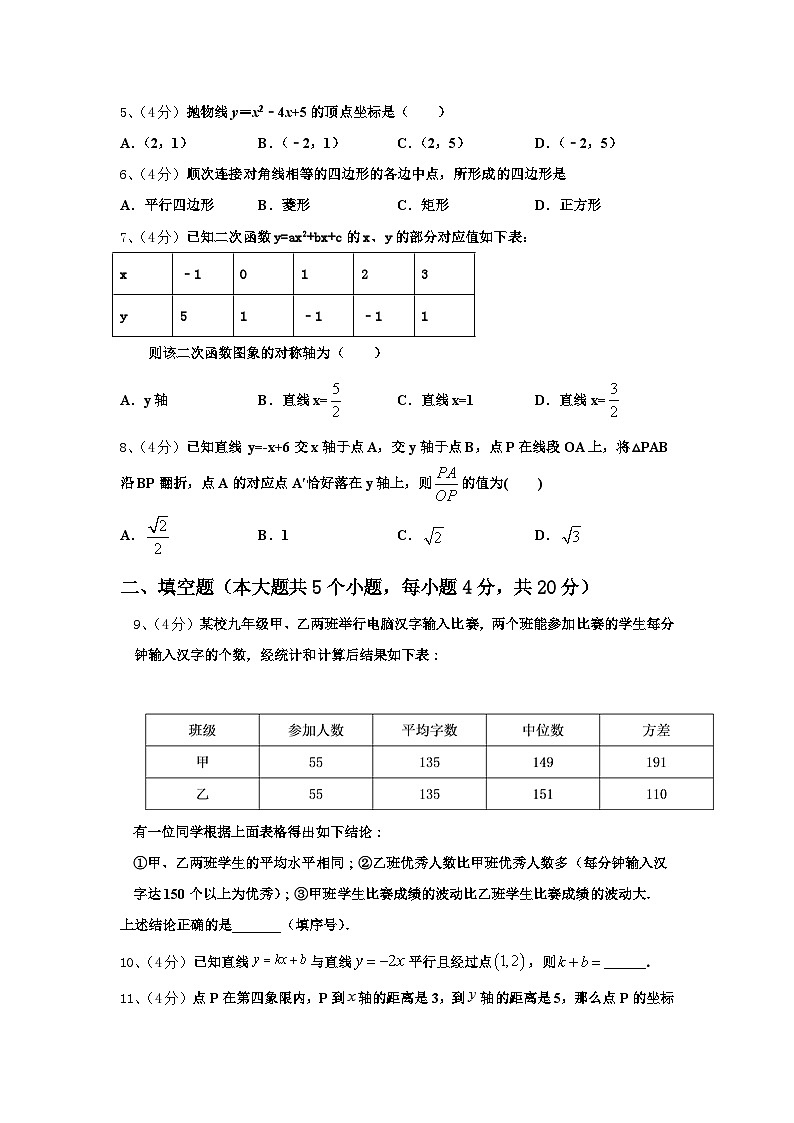 黄南市重点中学2024-2025学年九年级数学第一学期开学检测模拟试题【含答案】第2页