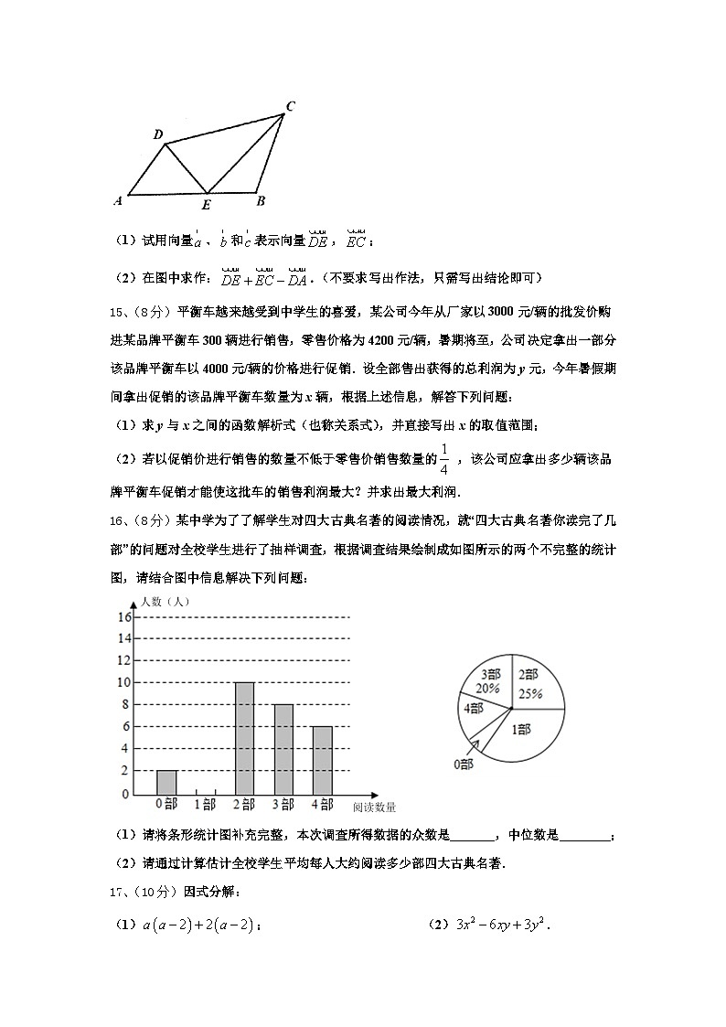 吉林省长春市榆树市第二实验中学2025届九年级数学第一学期开学教学质量检测模拟试题【含答案】第3页
