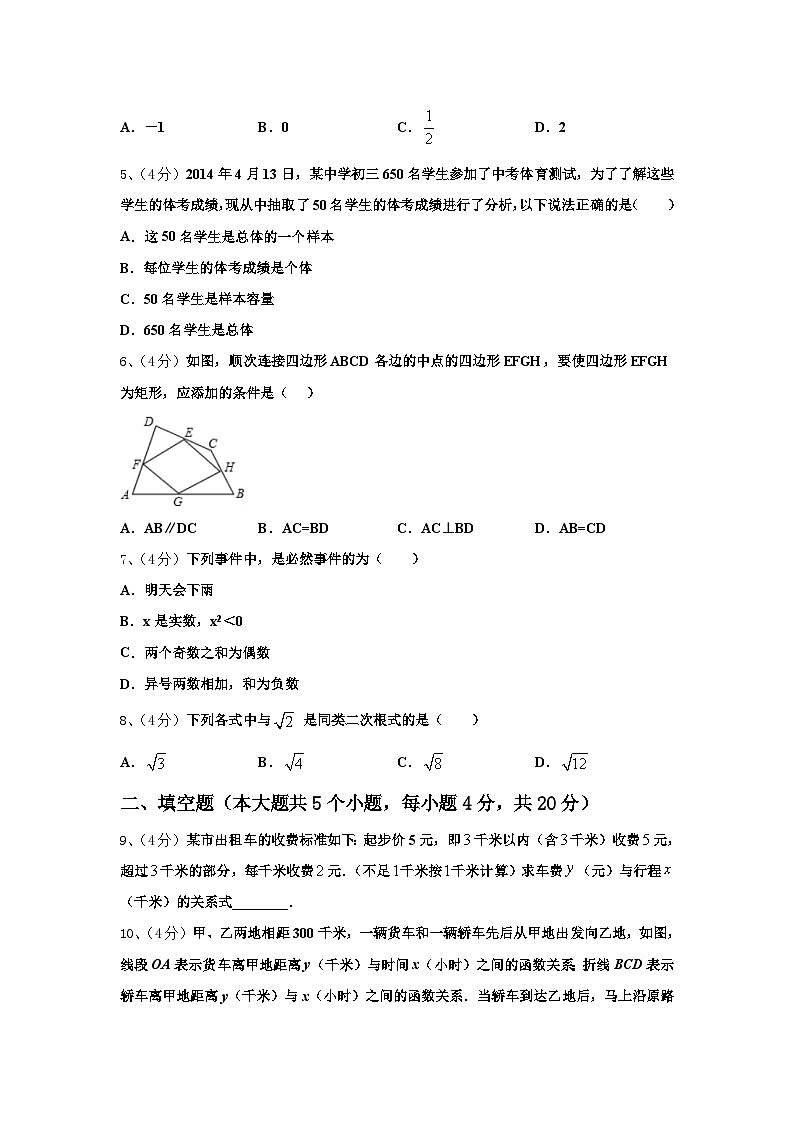 江苏省无锡市宜兴市宜城环科园教联盟2024年数学九上开学达标检测试题【含答案】第2页