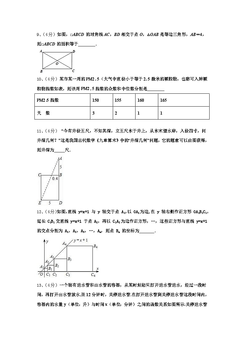 江西省丰城市第九中学2024-2025学年数学九上开学考试试题【含答案】第3页