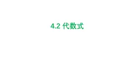 4.2 代数式 浙教版七年级数学上册课件