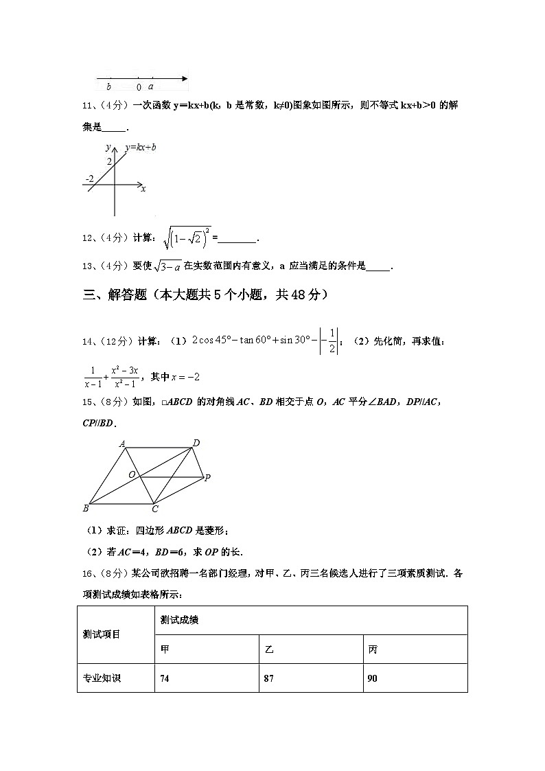 山东省临沂市临沂经济开发区2024-2025学年九年级数学第一学期开学统考模拟试题【含答案】第3页