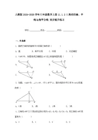 数学八年级上册11.1.2 三角形的高、中线与角平分线同步训练题