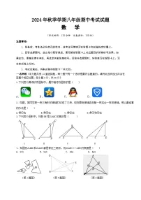 2024-2025学年 人教版数学八年级上册期中考试试题