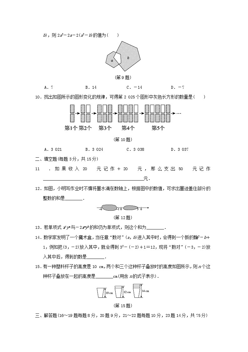 2024七年级数学上学期期中学情评估试卷(附答案华东师大版)02