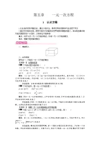 初中数学北师大版（2024）七年级上册（2024）1 认识方程一等奖教案设计