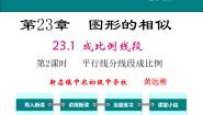 初中数学北师大版（2024）九年级上册2 平行线分线段成比例第2课时教案