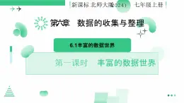 6.1　丰富的数据世界 第一课时 丰富的数据世界课件2024-2025学年北师大版数学七年级上册