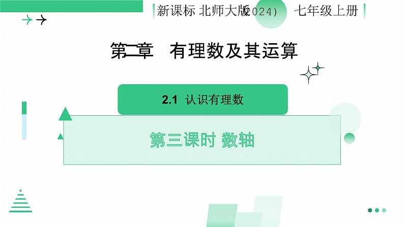 2.1.3数轴课件 2024-2025学年北师大版数学七年级上册第1页