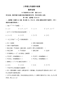 九年级上学期期中数学试题（人教版） (22)