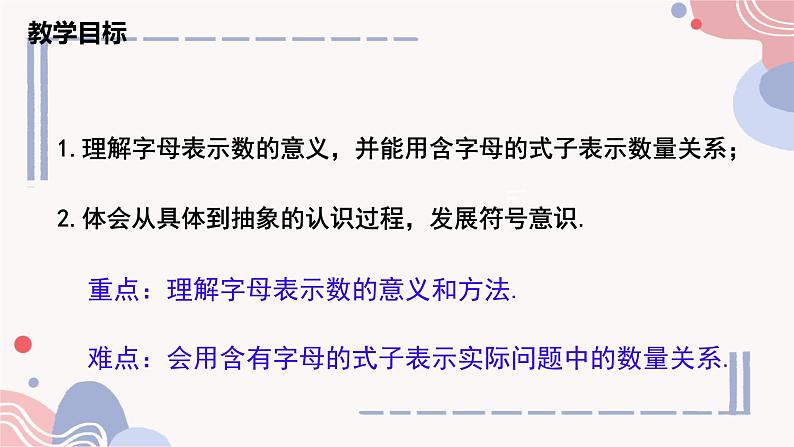 华东师大(2024)数学七年级上册第2章第1节第1课时《用字母表示数》公开课PPT.第2页