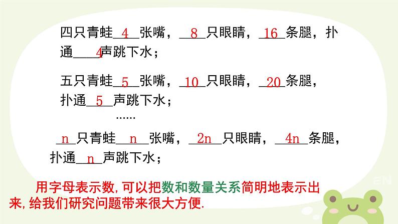 华东师大(2024)数学七年级上册第2章第1节第1课时《用字母表示数》公开课PPT.第5页