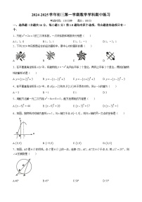 北京市十一學(xué)校2024-2025學(xué)年九年級上學(xué)期期中考試數(shù)學(xué)試卷(無答案)
