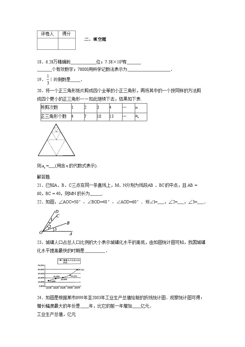 浙教版2021-2022学年度七年级数学上册模拟测试卷 (851)【含简略答案】第3页
