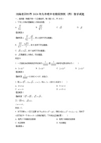 河南省郑州市2024年九年级中考模拟预测(四)数学试卷(解析版)