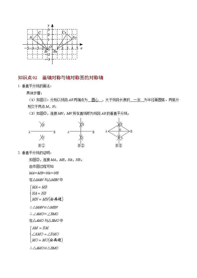 2024年人教版数学八年级上册同步讲义第十三章第02讲 画轴对称图形(2份,原卷版+解析版)03