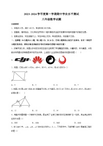 江苏省徐州市邳州市2023-2024学年八年级上学期期中数学试卷（含答案解析）